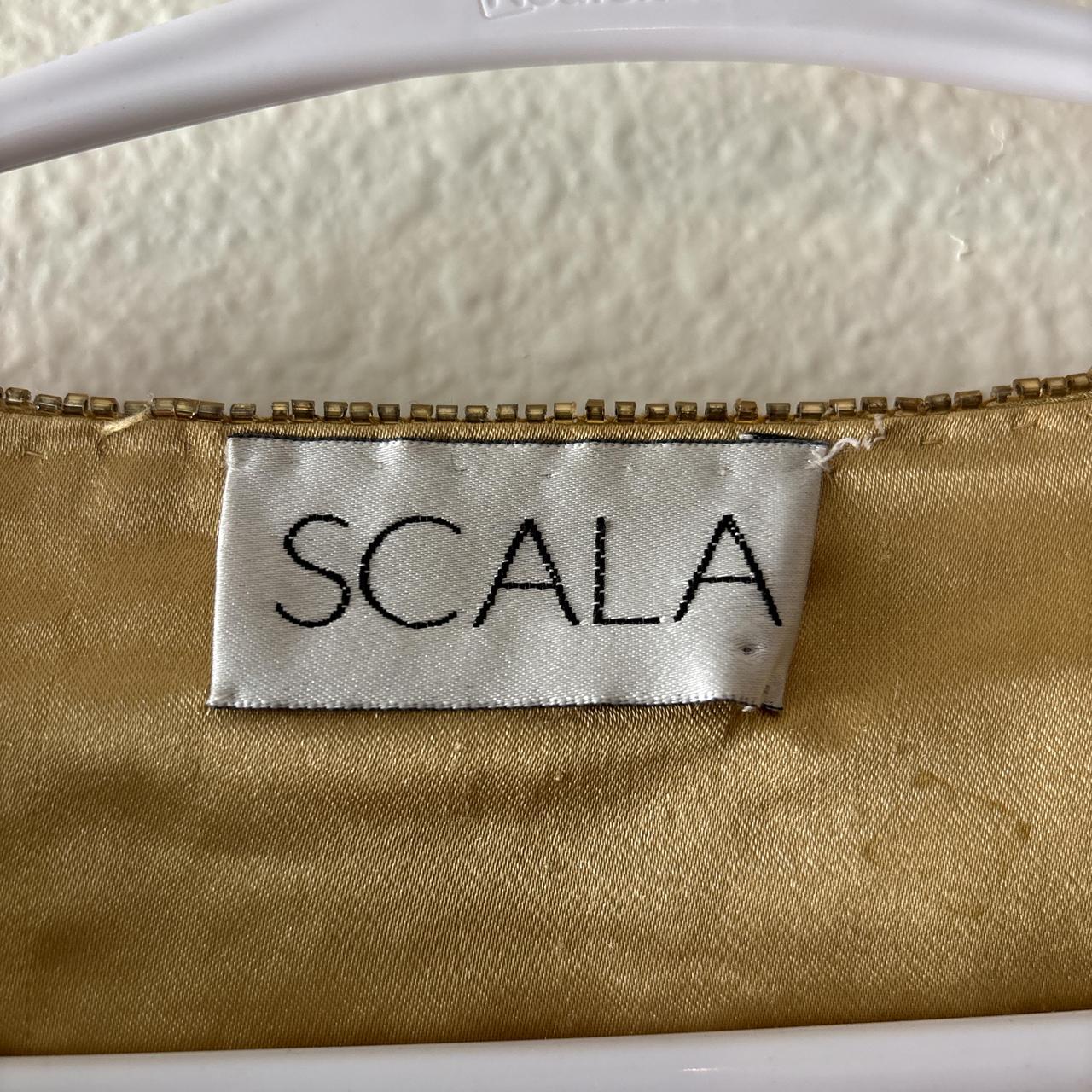 Scala Women's Top - Gold/Tan - S – Scala Beaded l… - image 2