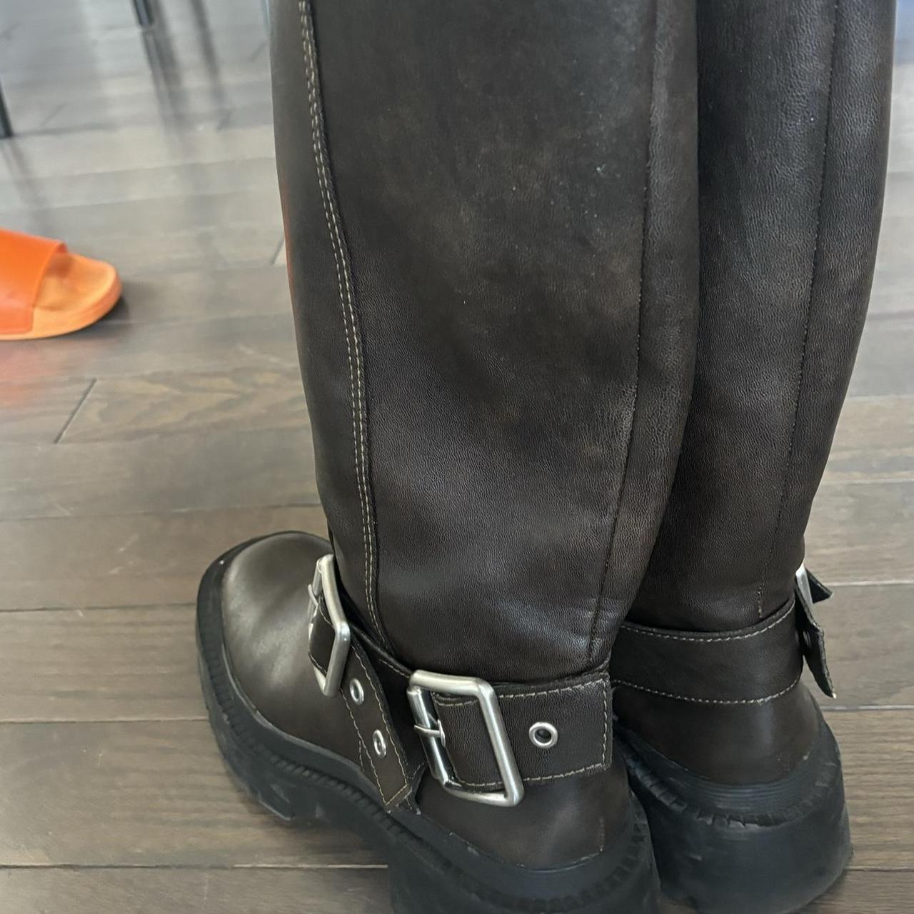 zara motorcycle boots