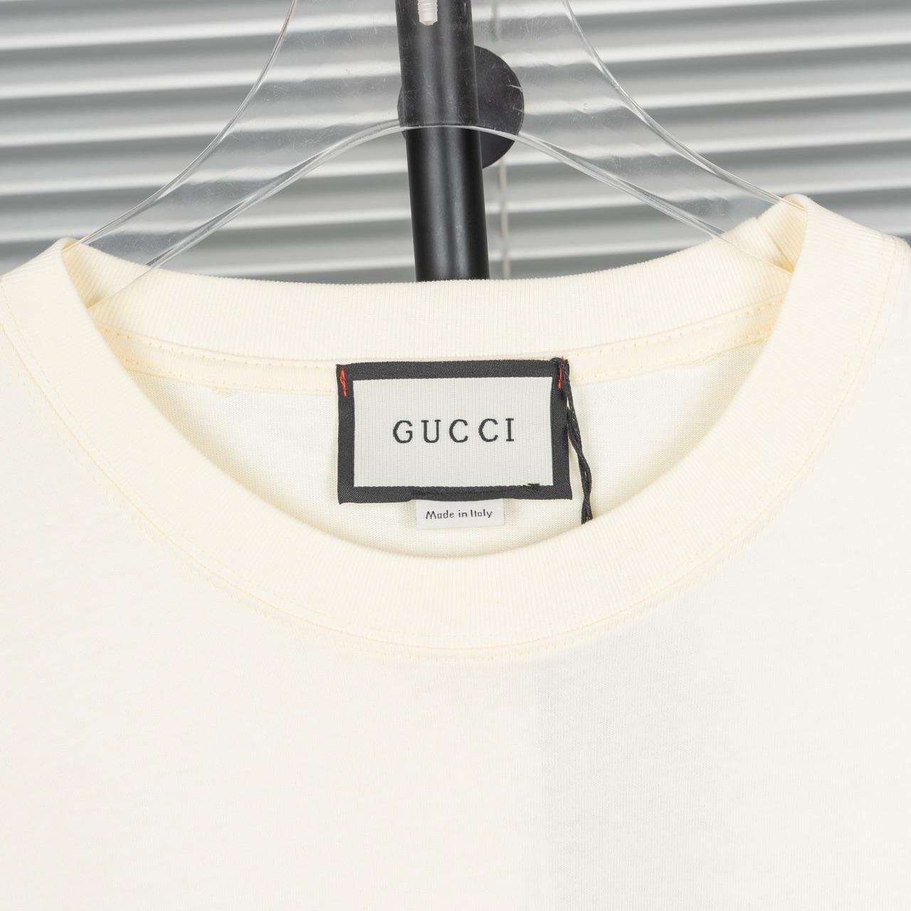 Gucci classic graffiti logo printed round neck short | Depop Gucci classic graffiti logo printed round neck short | Depop