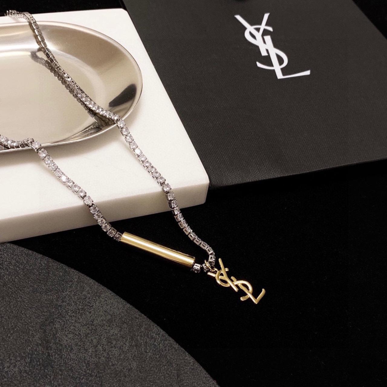 The new YSL Saint Laurent necklace original brass