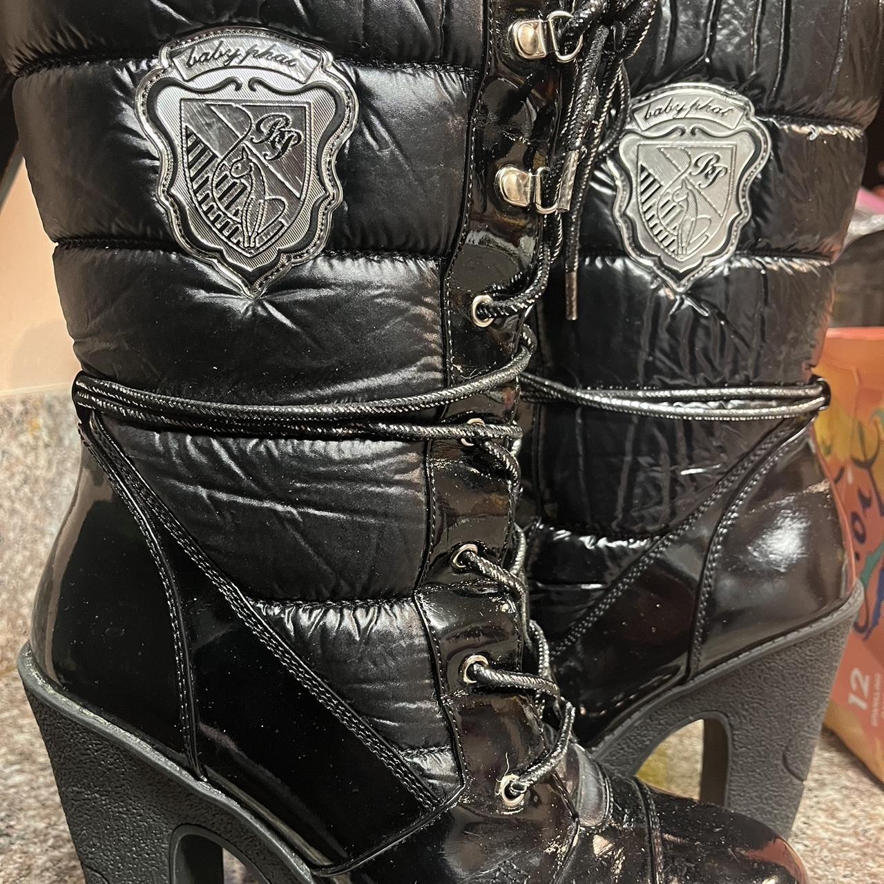 Baby phat boots Size 8 W Depop