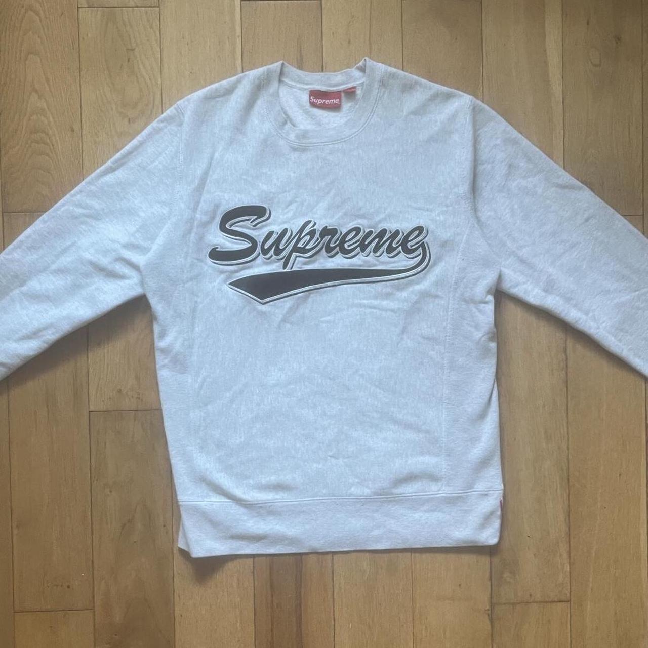 Supreme grey jumper sale