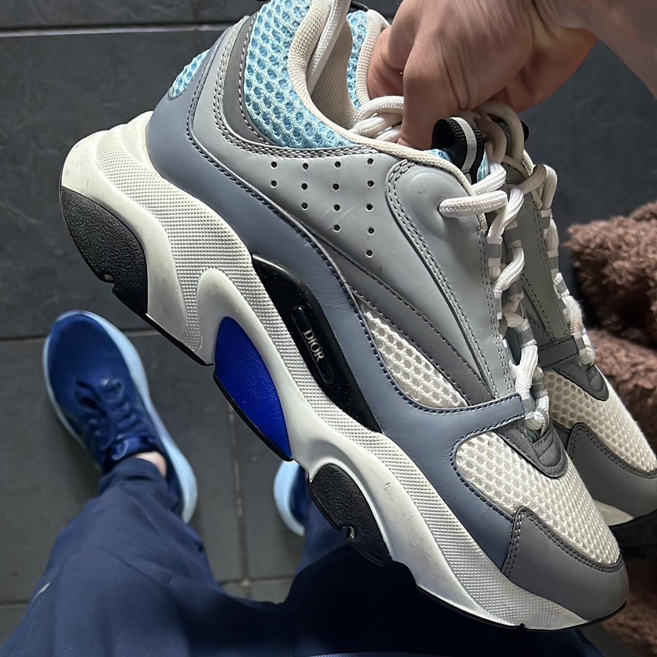 最安値 超美品 Dior B22 スニーカー グレー/ブルー Dior b22 like new