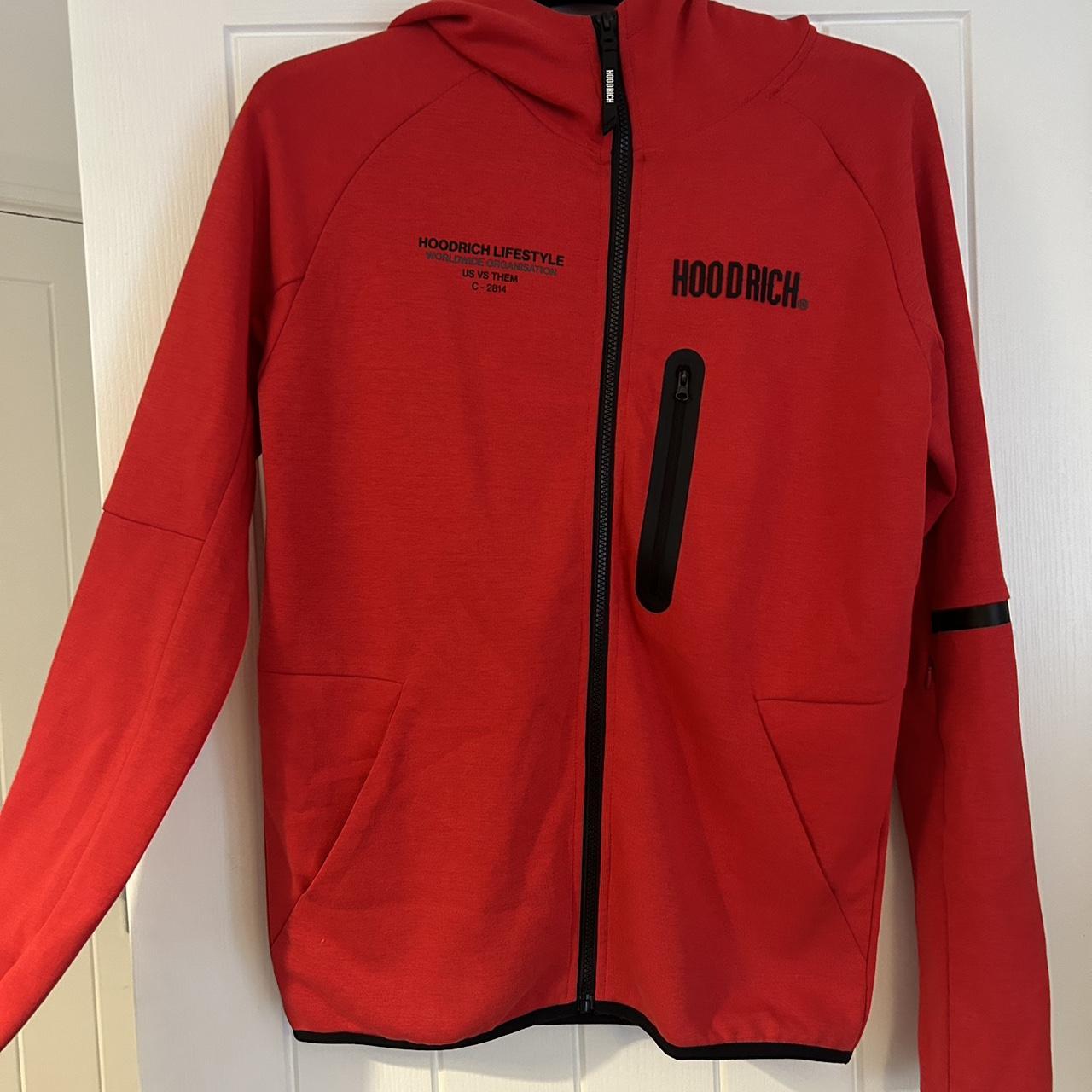 Red hoodrich Never worn, size S Depop