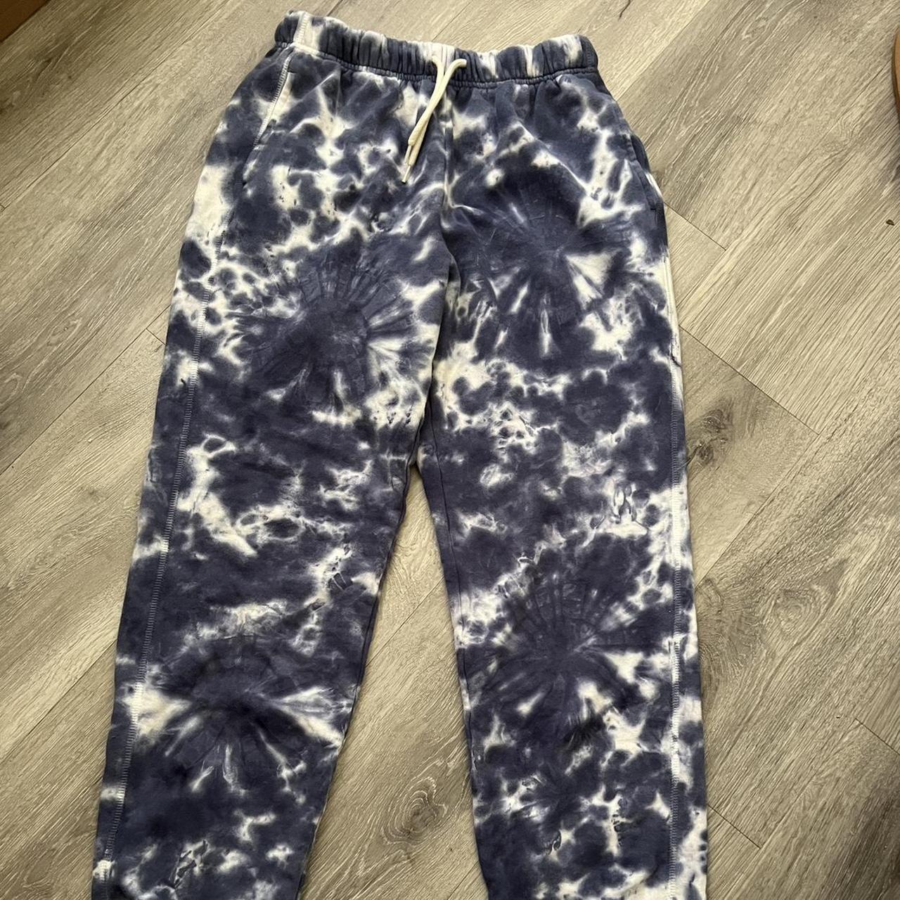 Dye Joggers Sweatpants Navy Blue Tie Dye Sweatpants Blue Tie Dye