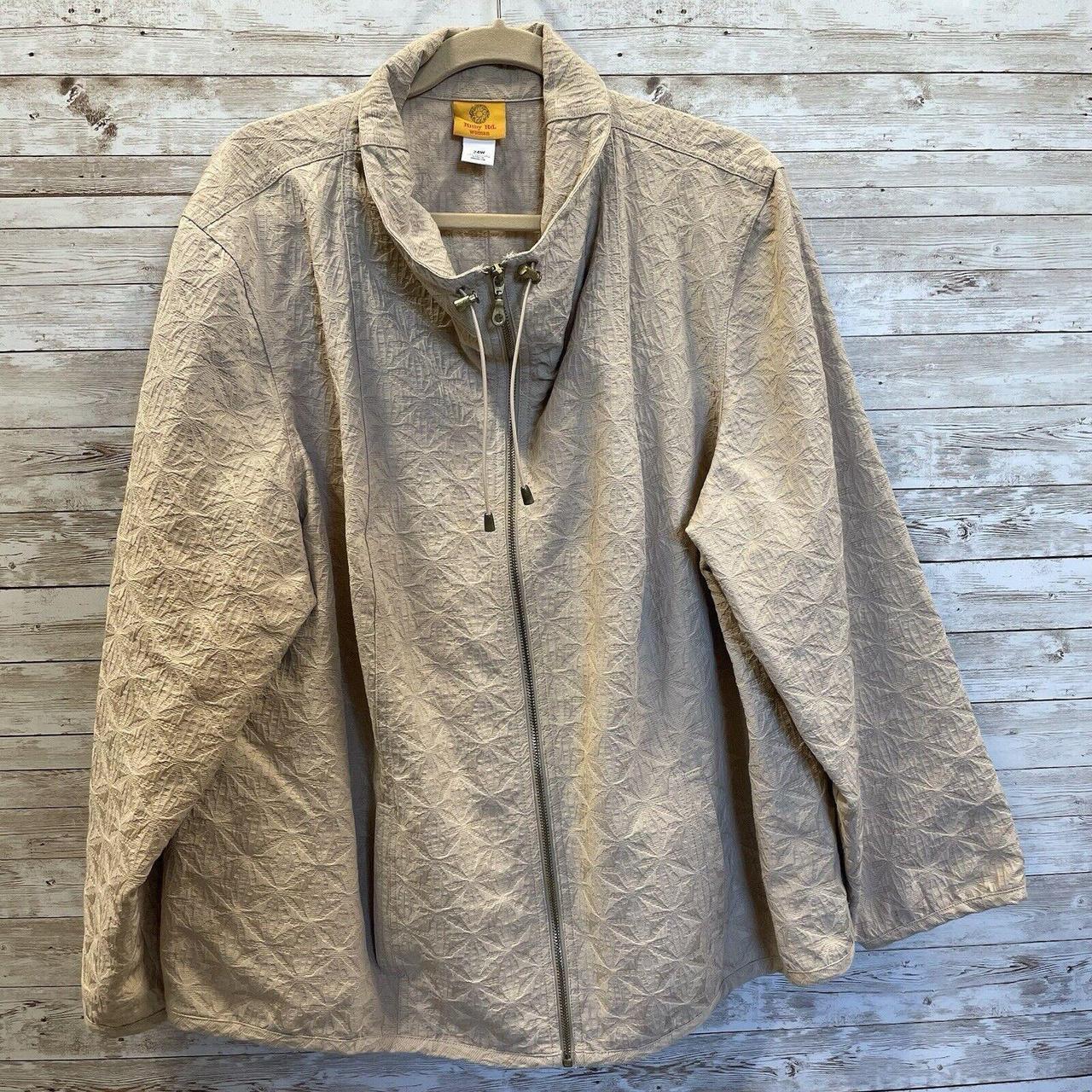 Ruby Rd. Women's Plus size Jacket - Tan/Cream - 2… - image 1