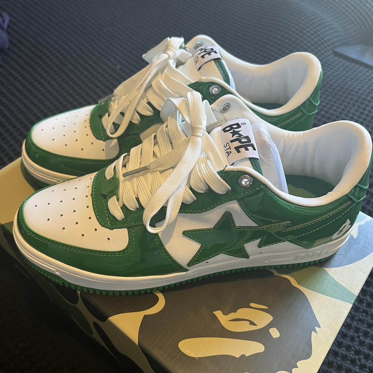 Bapesta green low 2022 spring release Worn