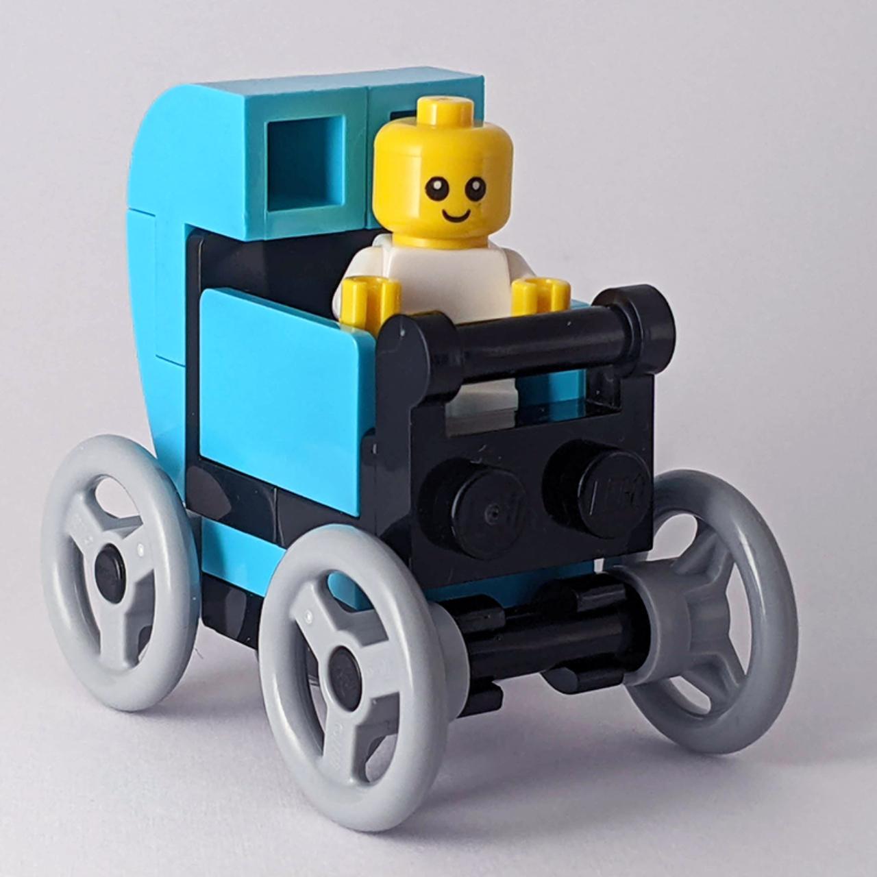 LEGO City Baby and Blue Pushchair Pram