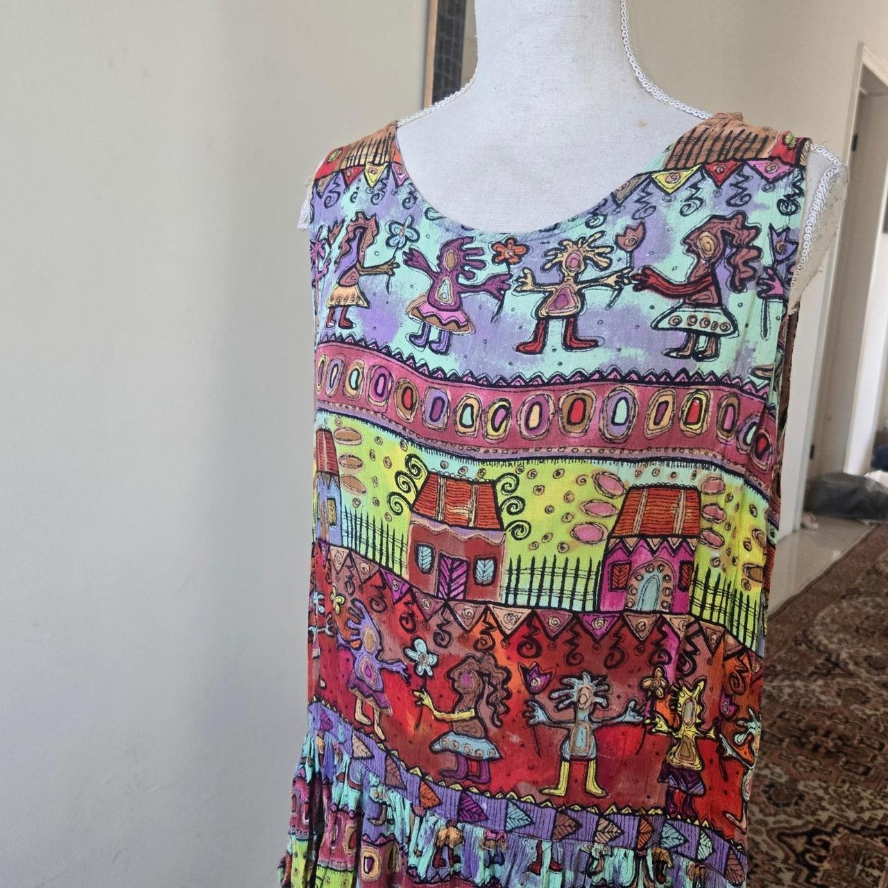 Vintage Women's A-line Dress - Multi - L – Bila S… - image 2