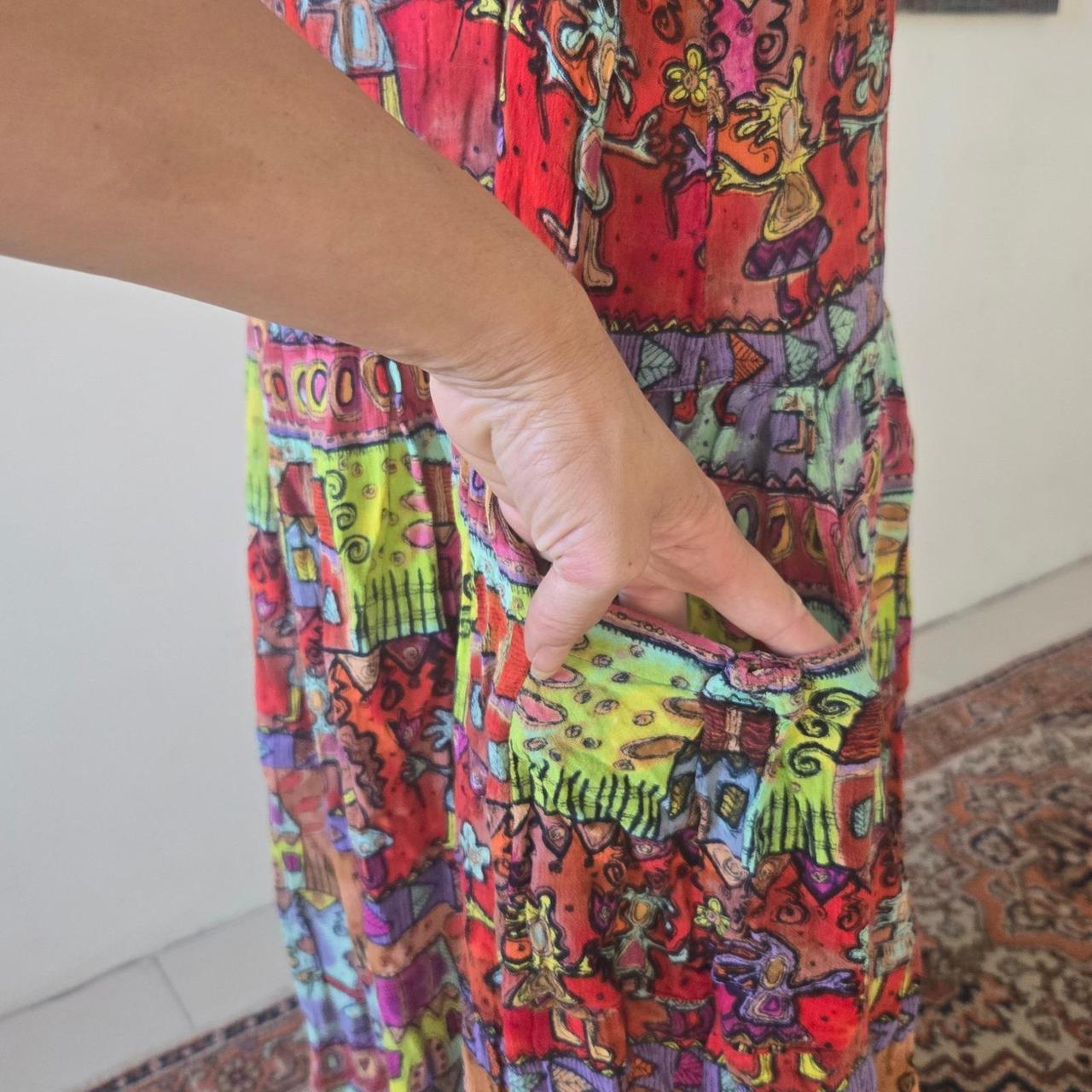 Vintage Women's A-line Dress - Multi - L – Bila S… - image 3