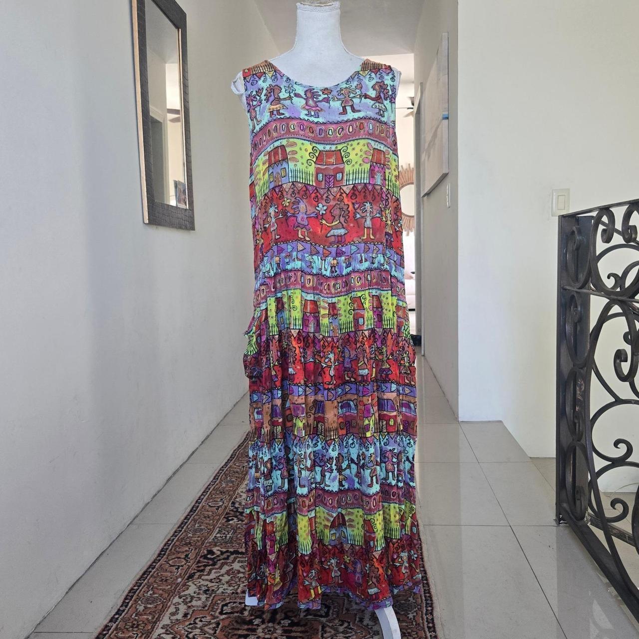 Vintage Women's A-line Dress - Multi - L – Bila S… - image 1