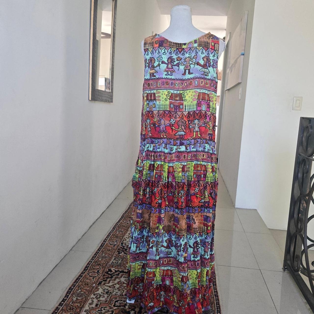 Vintage Women's A-line Dress - Multi - L – Bila S… - image 5