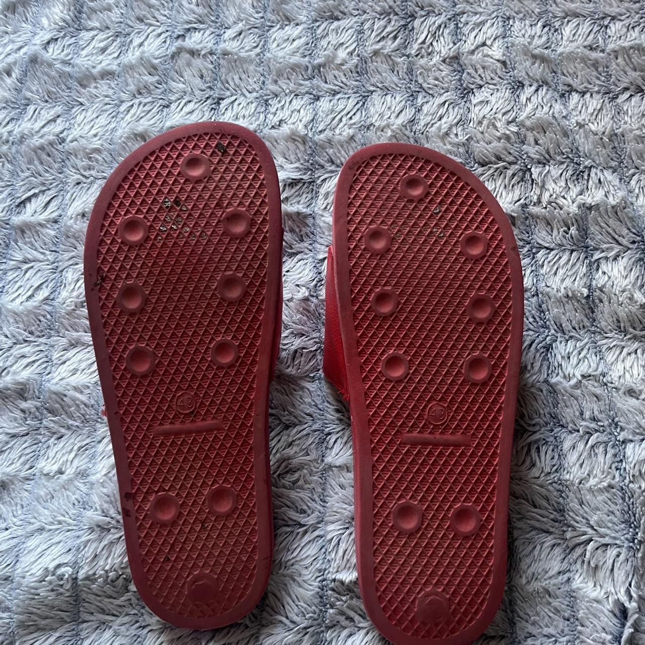 Men's Slides - Red - US 10.5 – Red fresh slides - image 2