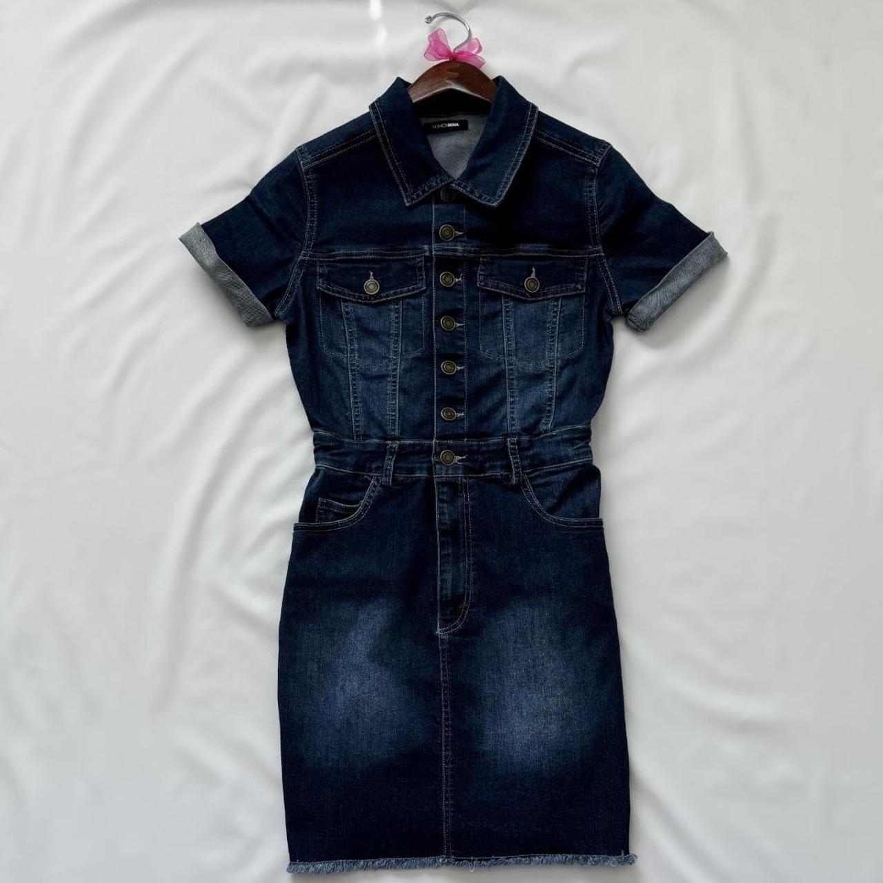 Fashion Nova Blue Jean Dress Brand Fashion. Depop