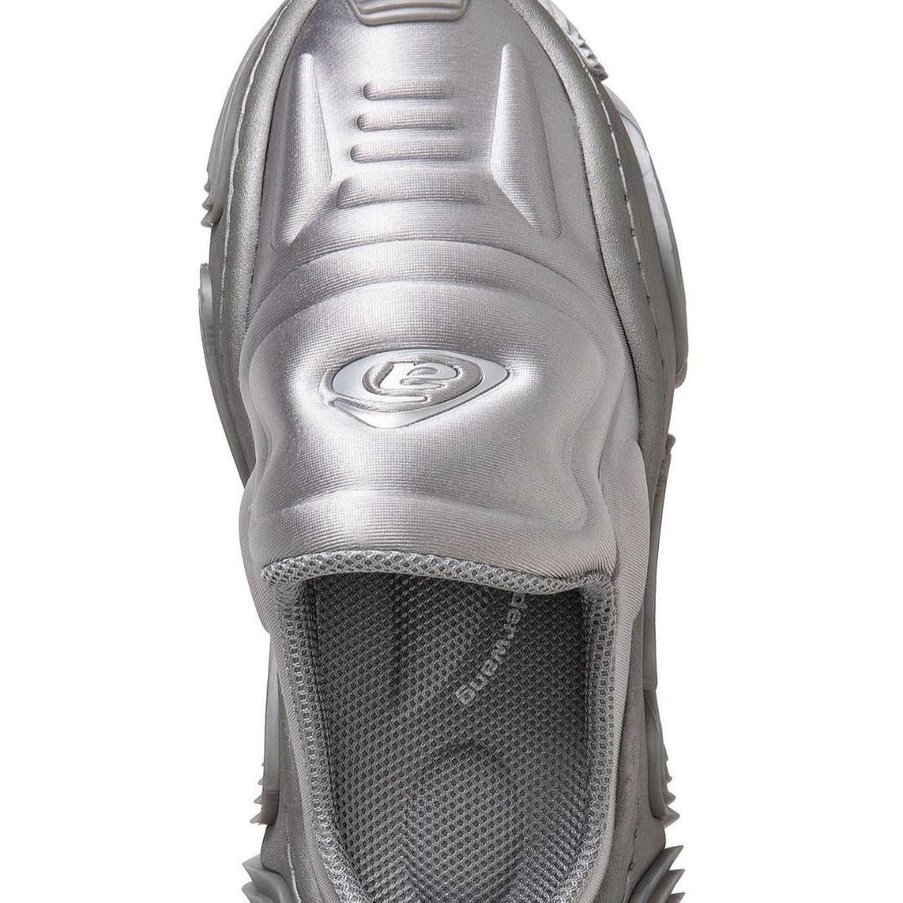 Alexander wang vortex mule 37eu silver Worn once!! | Depop