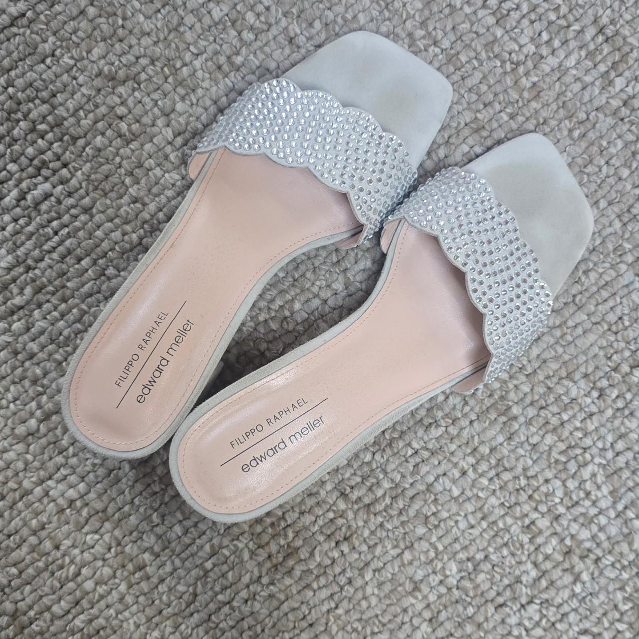 Alexander wang vortex mule 37eu silver Worn once!! | Depop