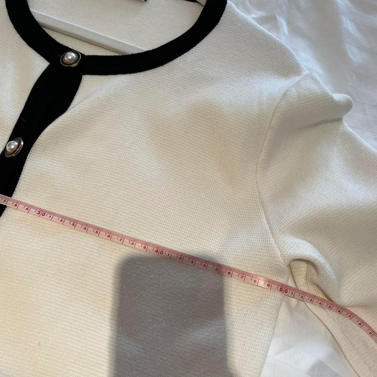 Zara black white cardigan XL Pearl Depop