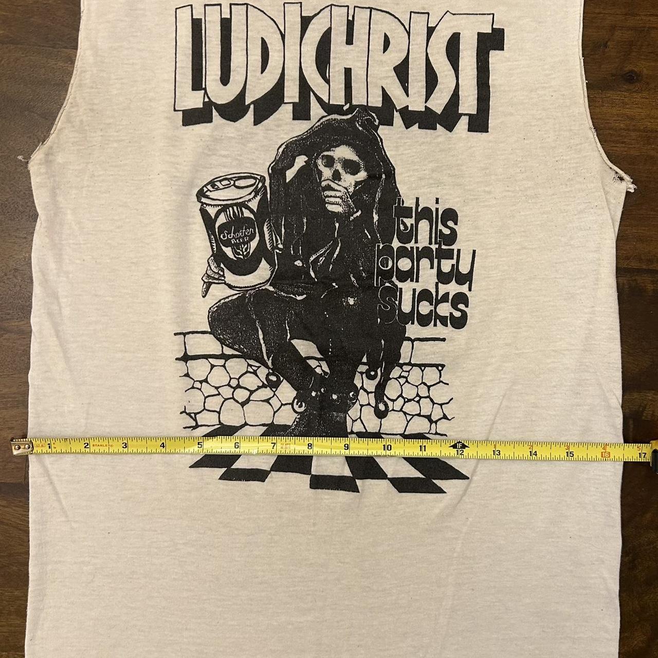Vintage 80s super thin LUDICHRIST hardcore NYHC punk | Depop