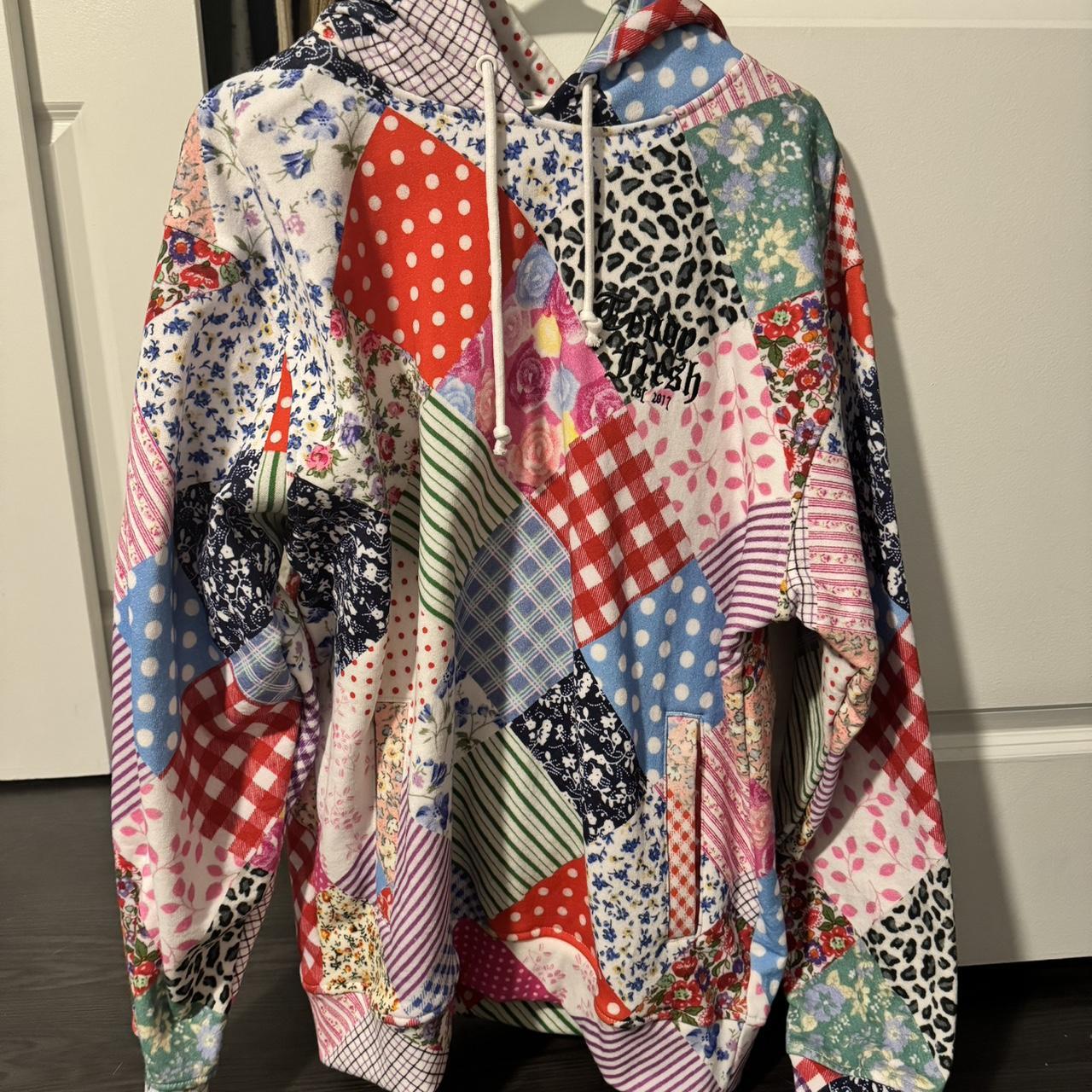 TEDDY FRESH patchwork hoodie Never worn selling