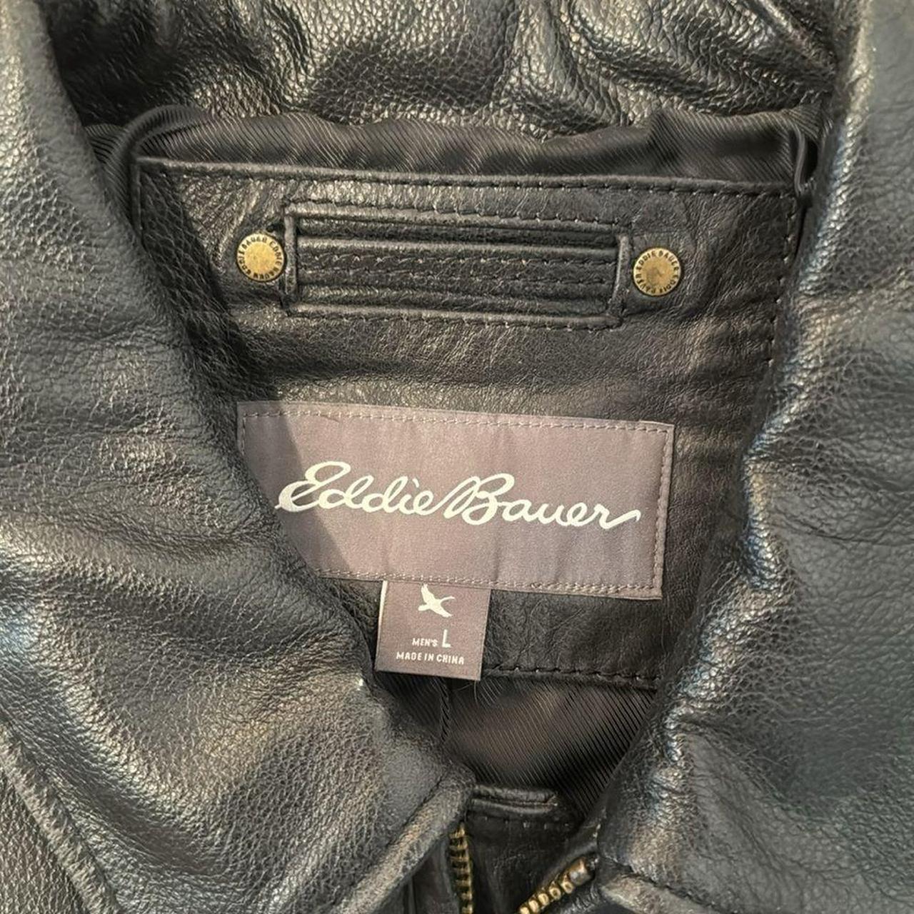 Vintage 90's Eddie Bauer Chestnut Brown 100% Leather | Depop
