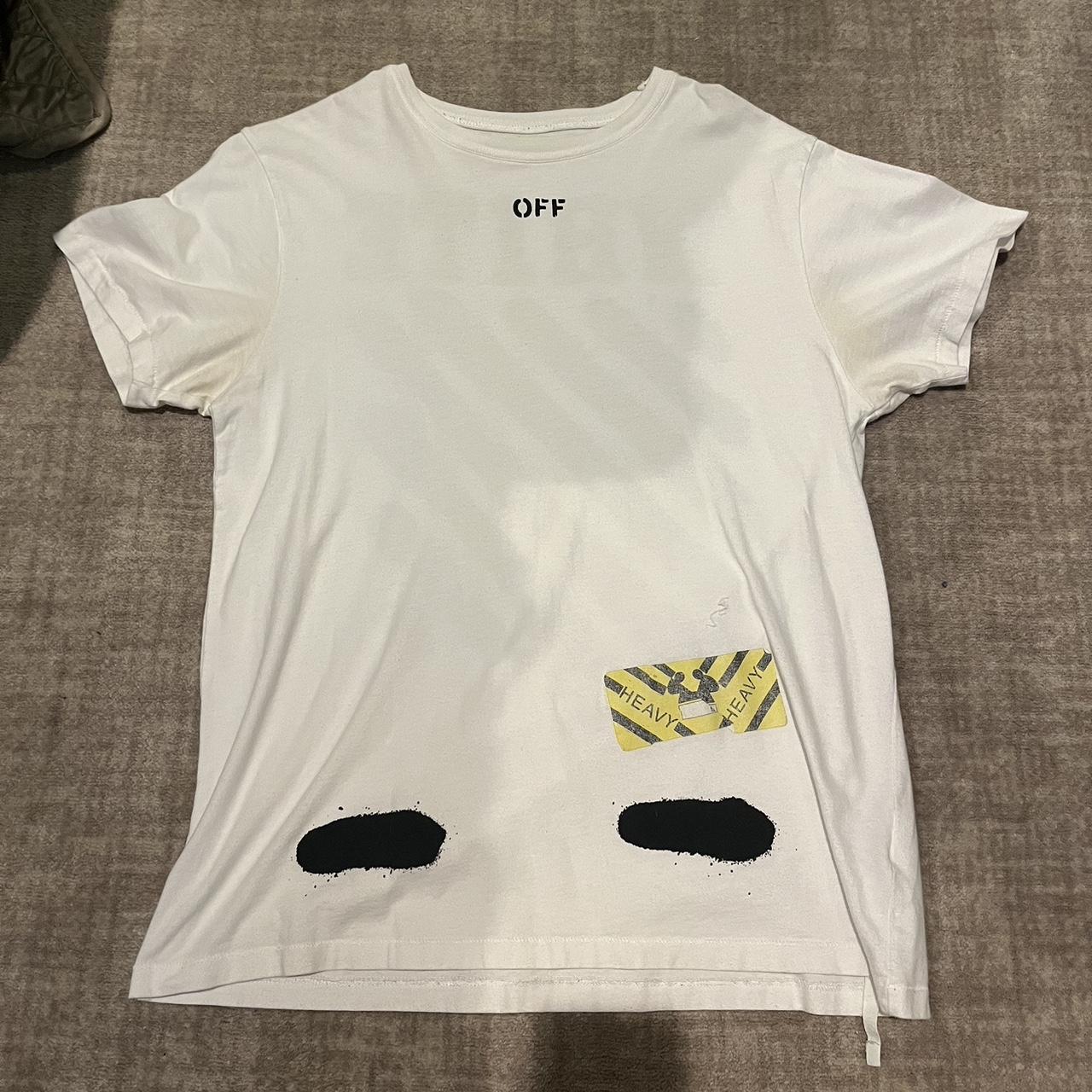 Off white mirror mirror t shirt Some sweat stains