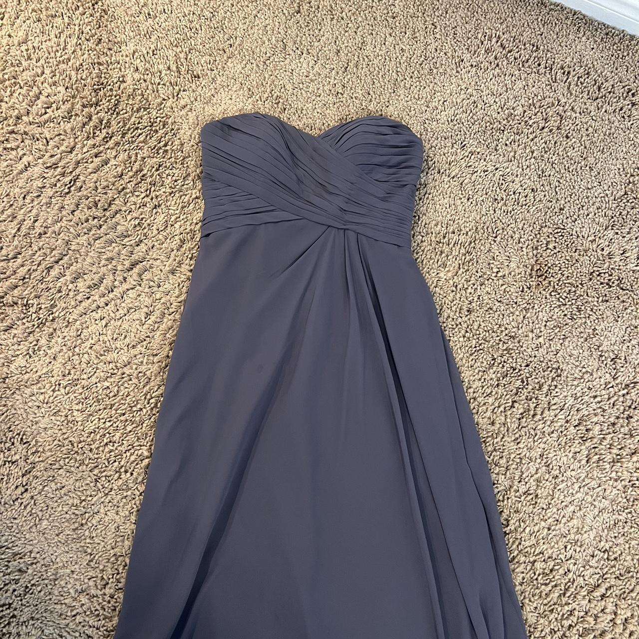 Bill Levkoff Bridesmaid Dress. Color Gray Pewter Depop