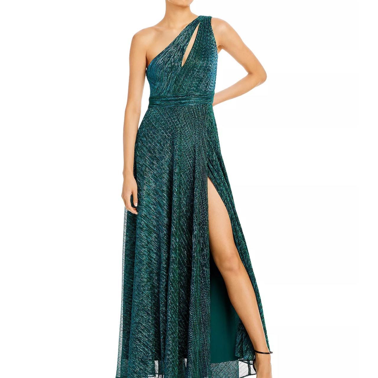 Aqua one shoulder dress sale