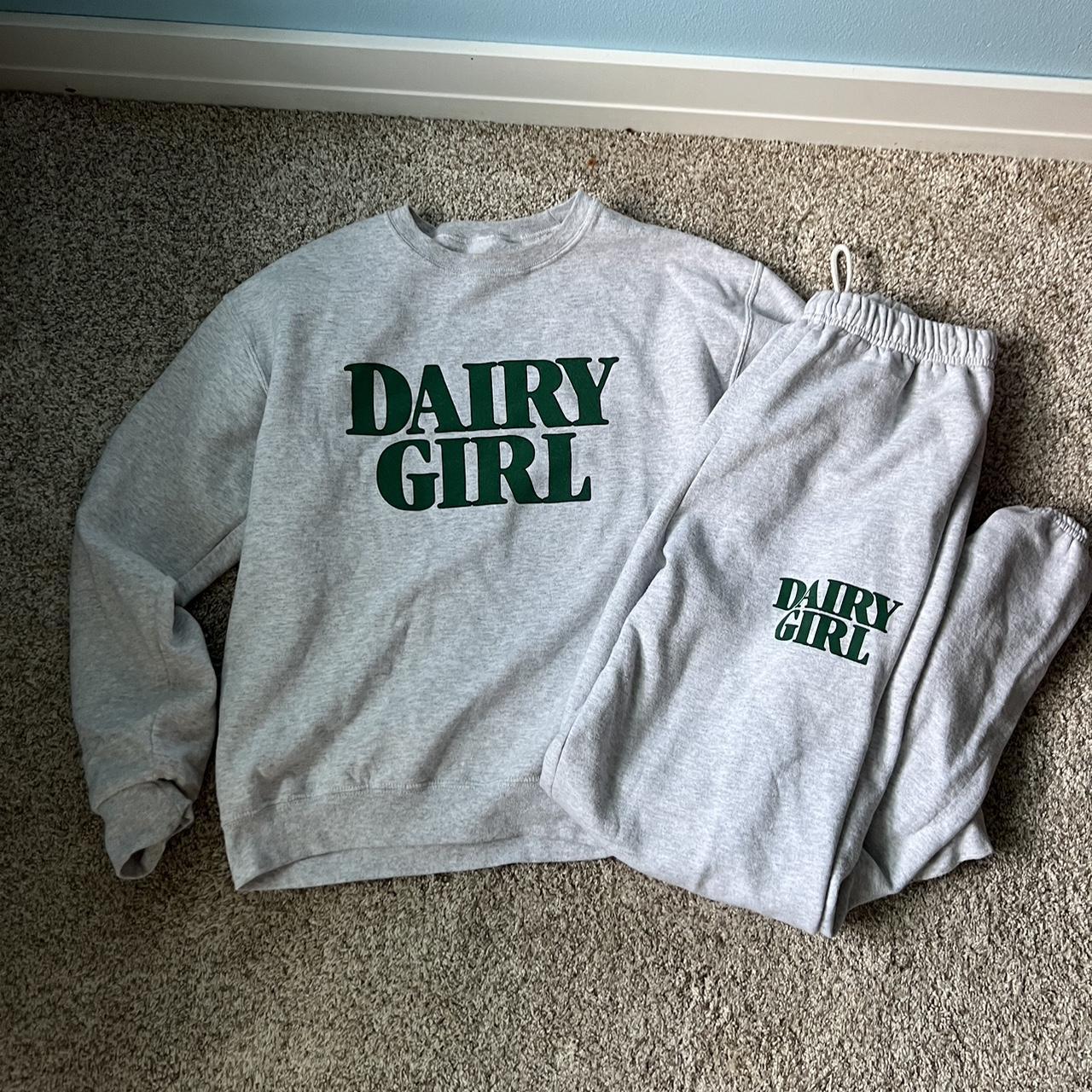 Dairy Boy set Sweatpants size medium Sweatshirt... Depop