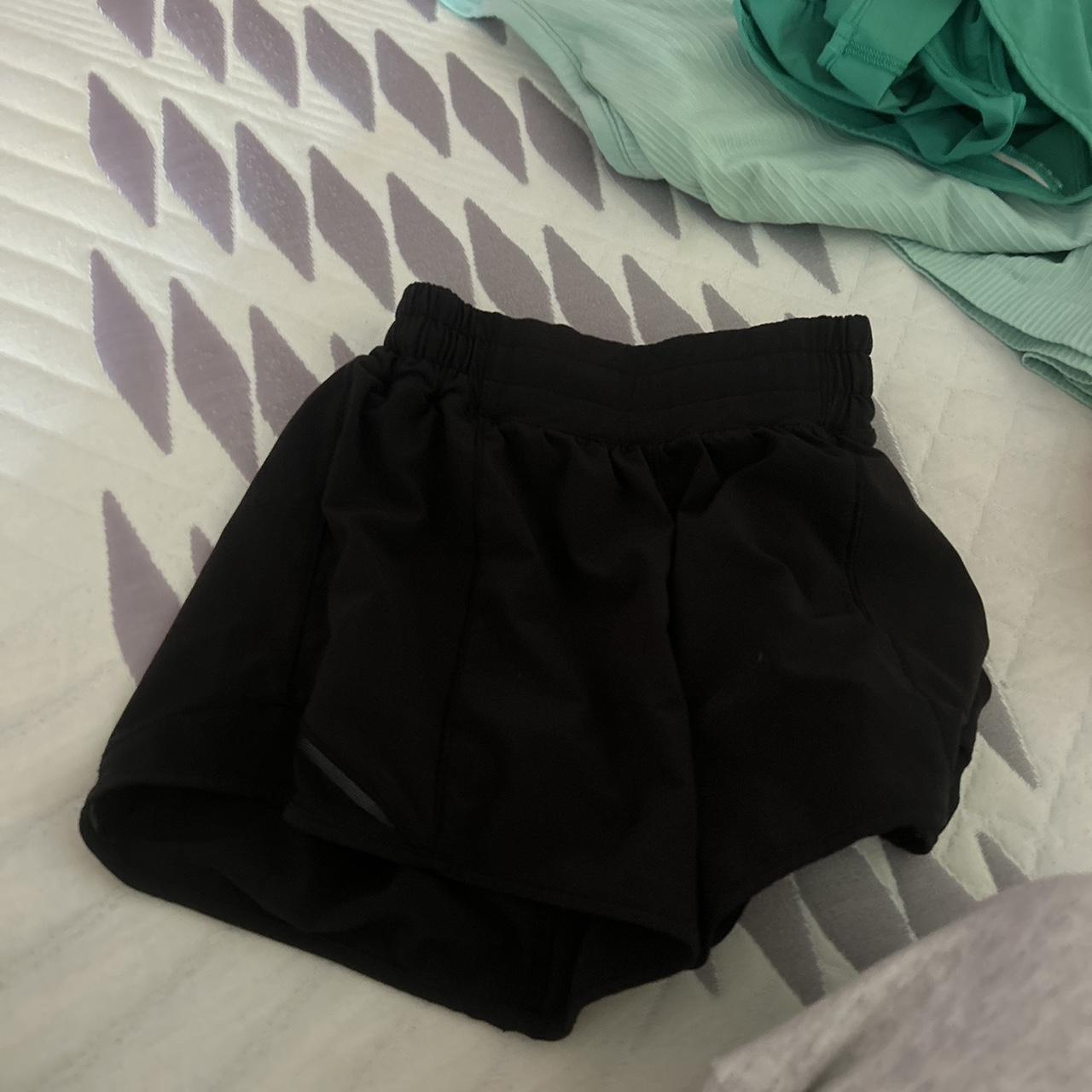 Black lululemon shorts 4” size 4