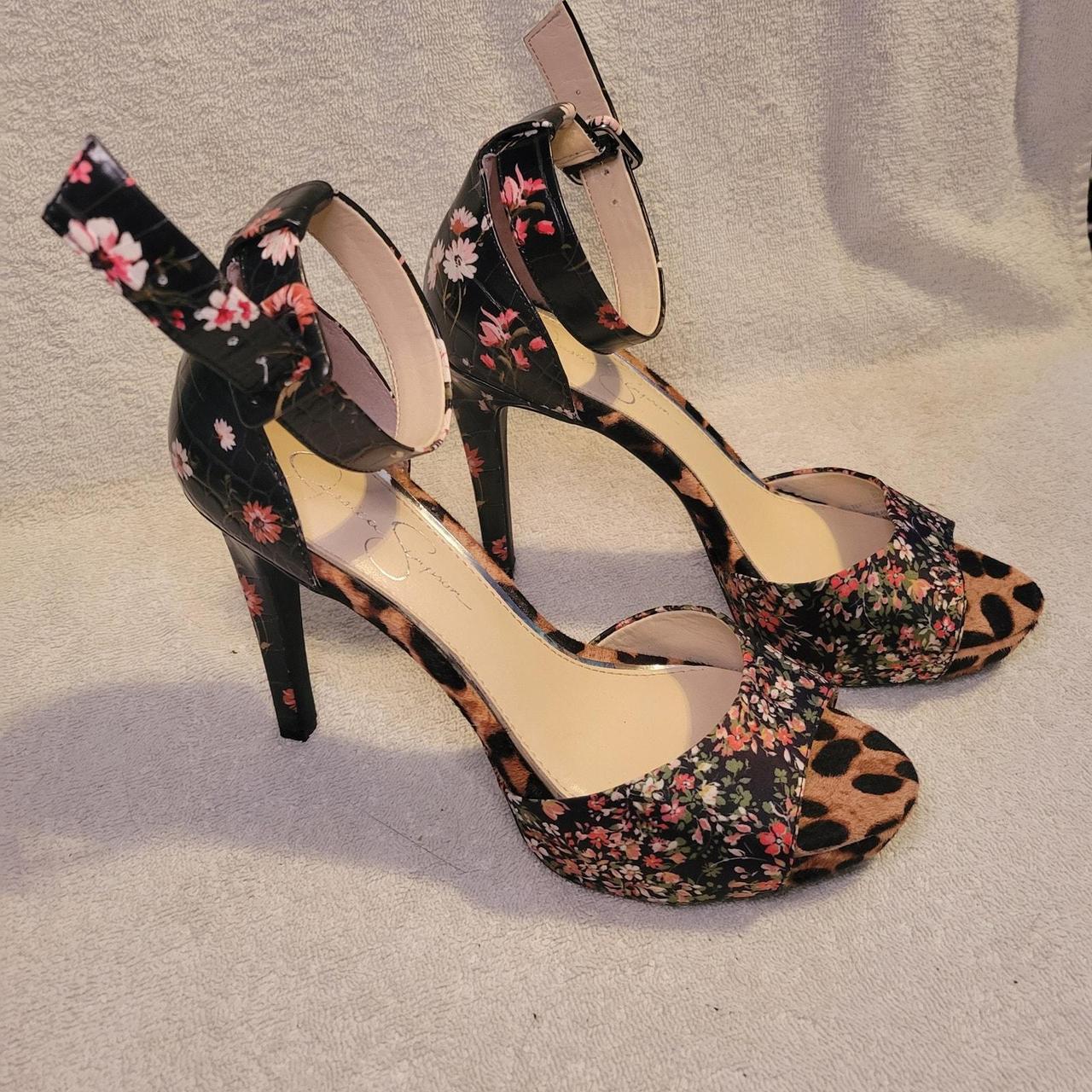 Jessica simpson floral heels hotsell