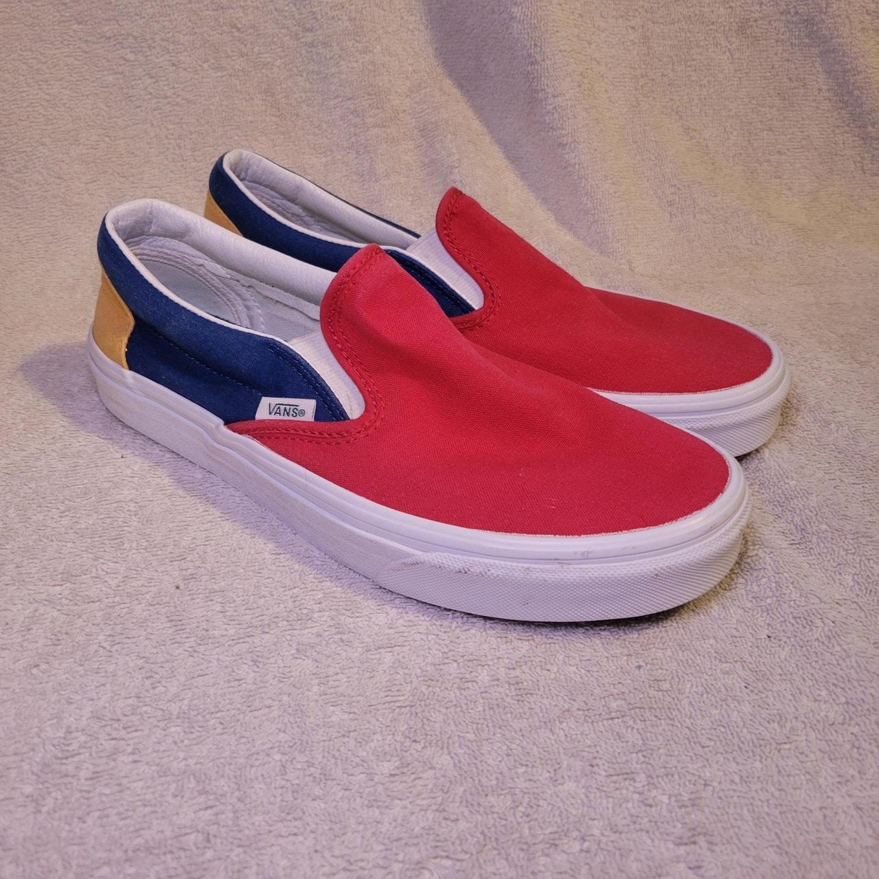 New VANS Classic Slip On Yacht Club buy Red Blue Sneakers