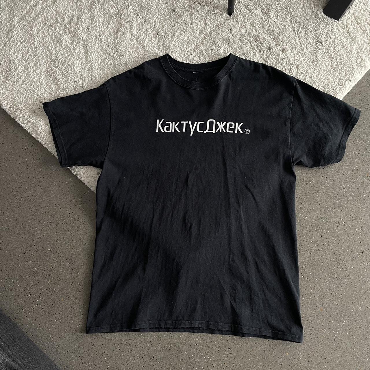 Travis Scott Cactus Jack Russian Logo T-Shirt