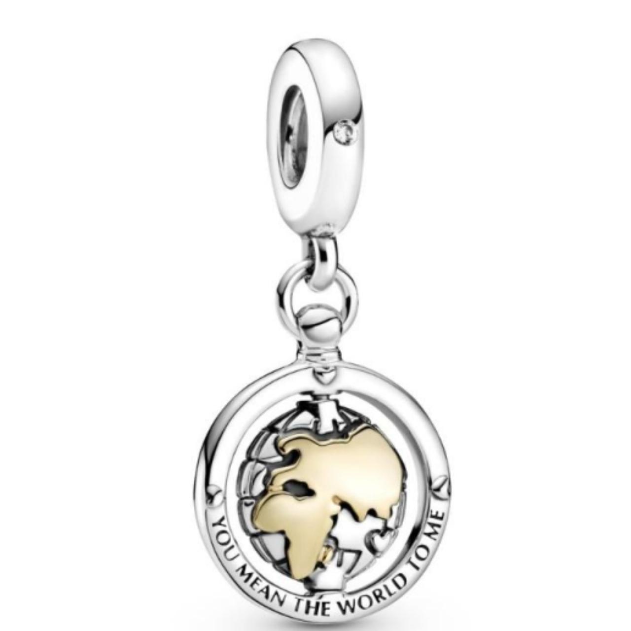 S925 Silver Spinning World Dangle Charm for Depop