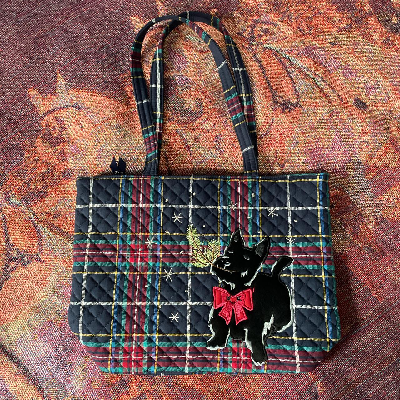 Vera Bradley Small Tote hotsell Scottie Tartan Plaid