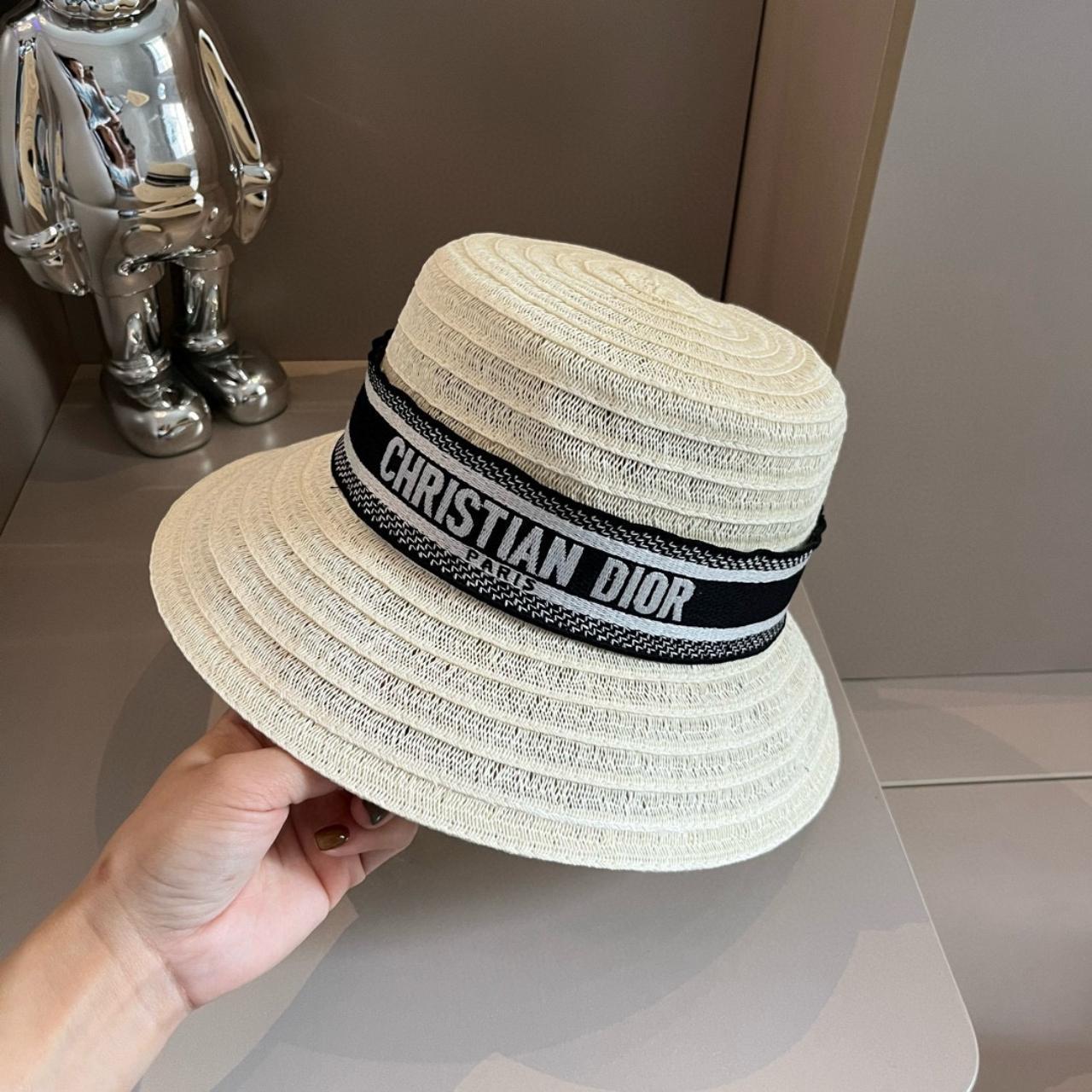 クリスチャンディオール ハット 57cm CHRISTIAN DIOR D-Tulipe Mesh