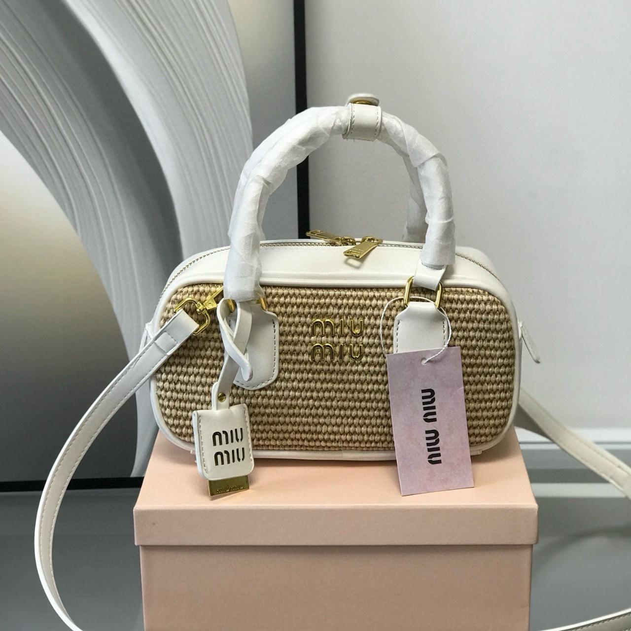 Miu Miu spring and summer new bowling bag has a | Depop