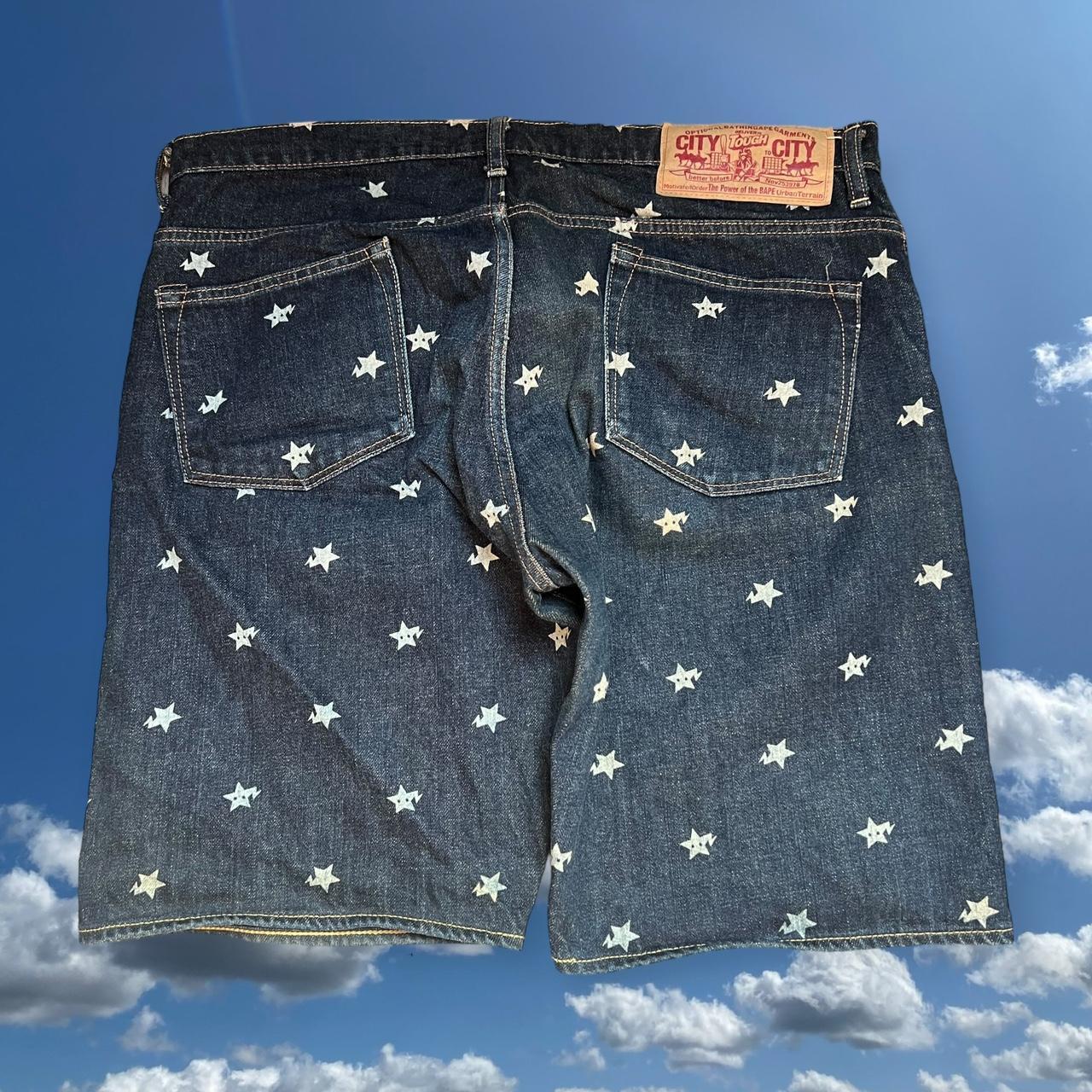 Retailer Bape Star Jean Shorts Size Large