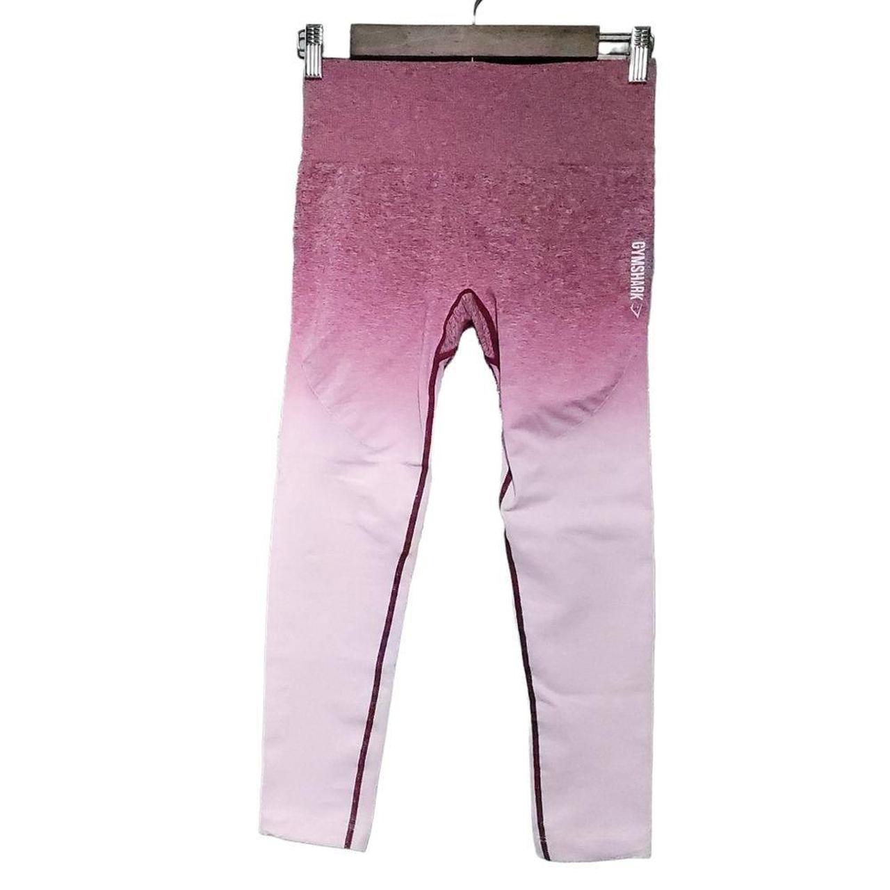 Gymshark Women's Leggings Pink/White XS – Gymshark Ombré Chalk