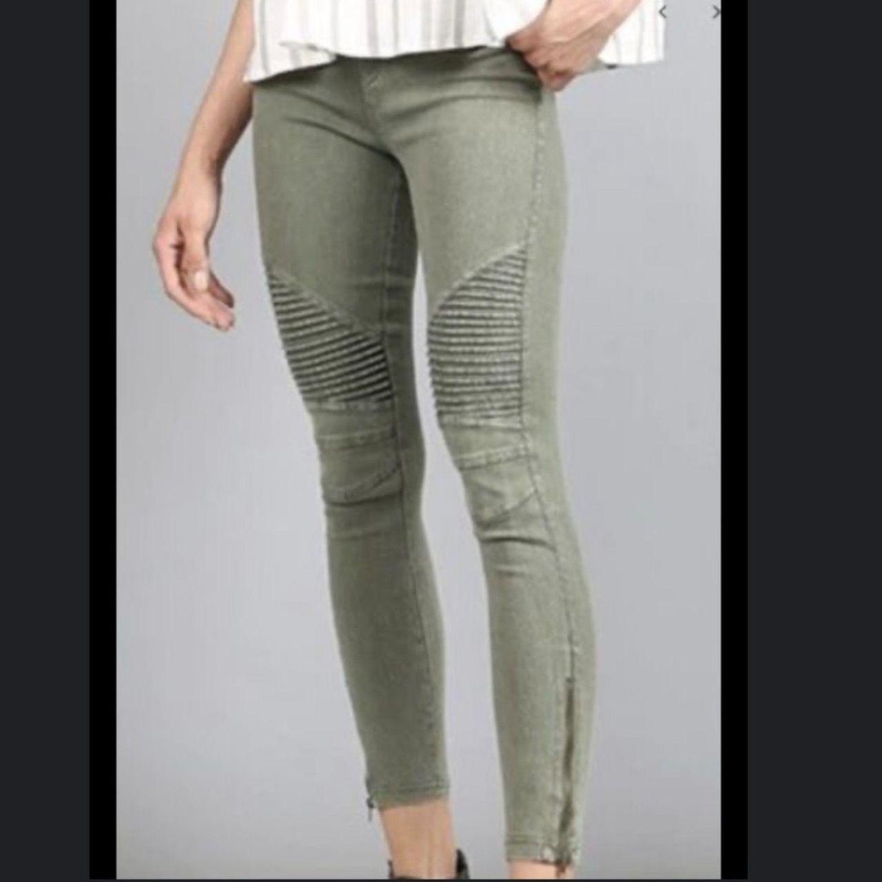 Beulah MOTO JEGGINGS VICI Collection in Olive Size. Depop