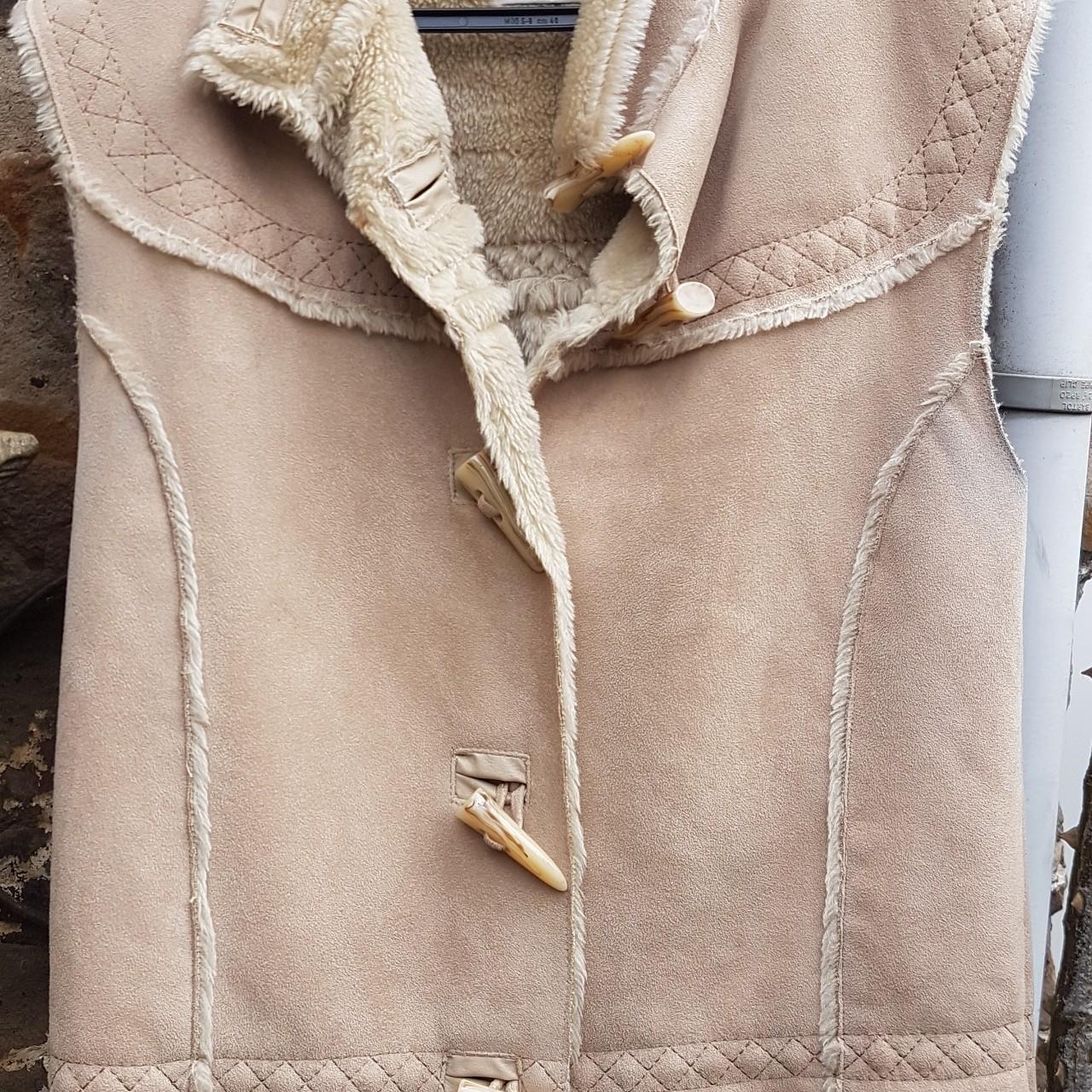 Retro Y2K Miss Selfridge faux suede/ sheepskin