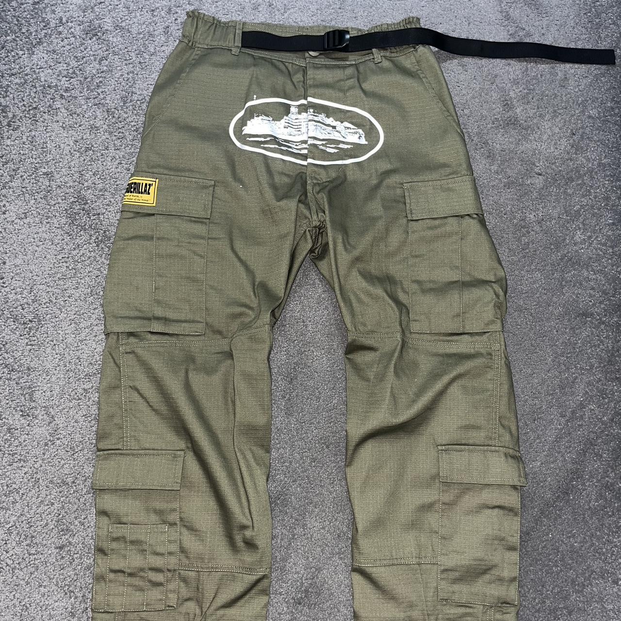 Pantalon Cargo Corteiz Guerillaz* Marrom Blue Pantalones Cargo