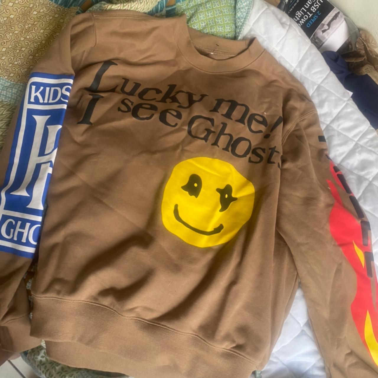 Hypebeast sweater Lucky me I see ghosts Travis Scott