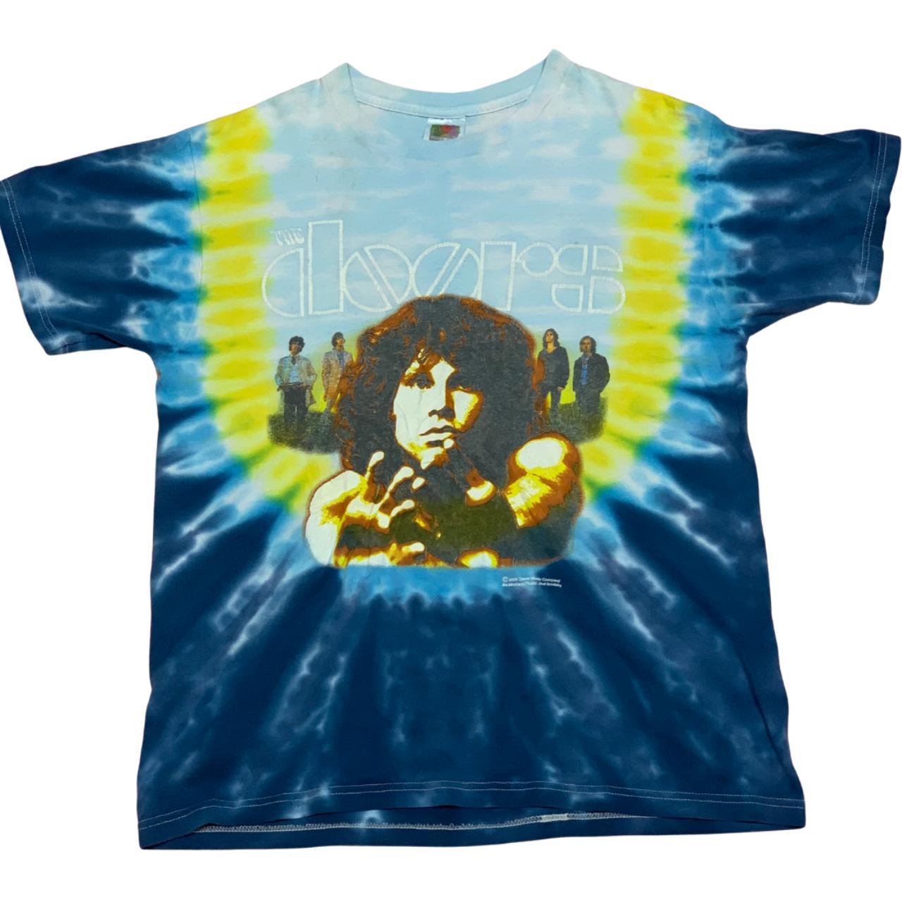 Vintage 1980's 'The Doors' Band Merch Blue and... Depop