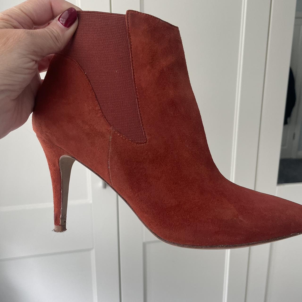 Boden leather suede ankle boots. Worn once. 4 inch