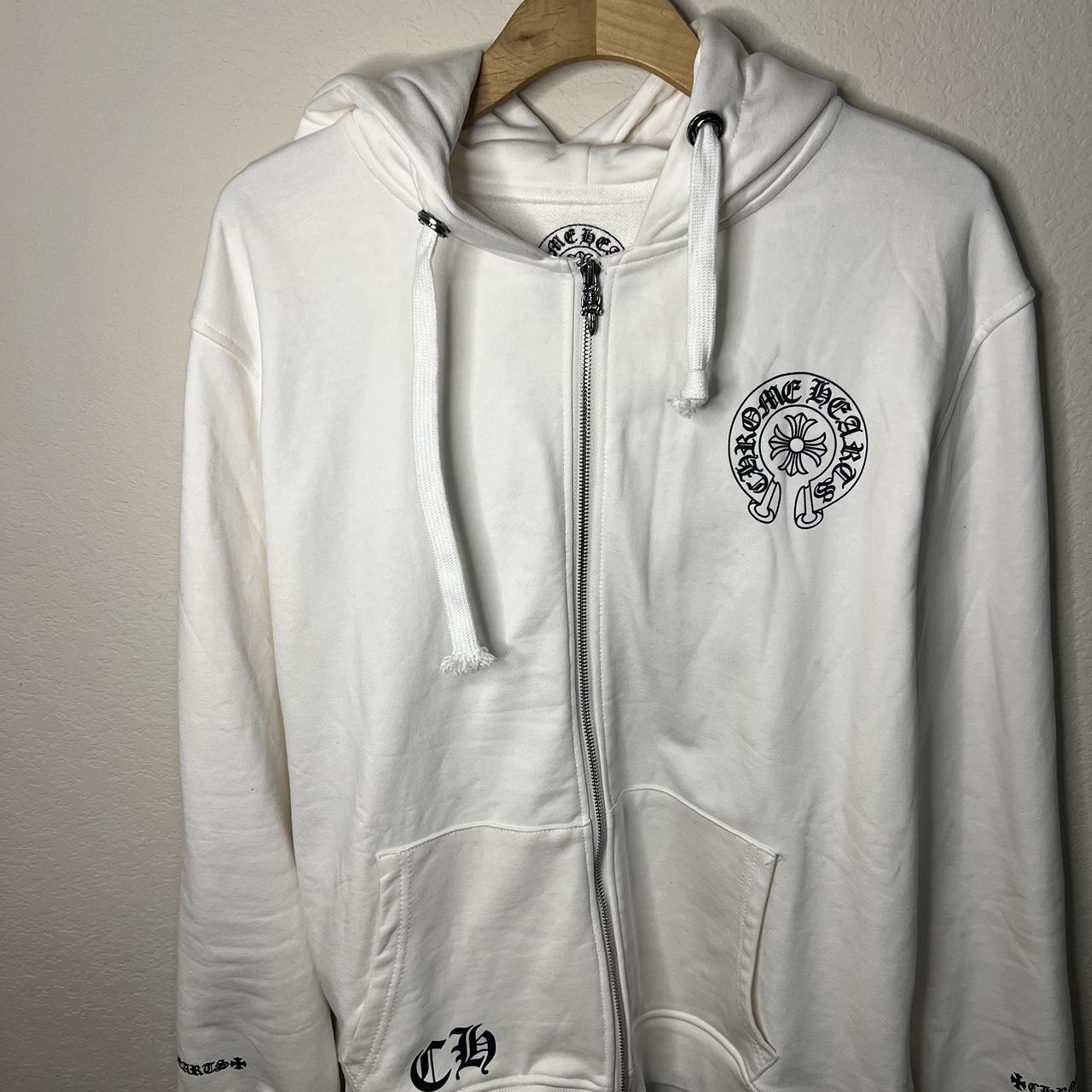 White Chrome Hearts Jacket | Depop