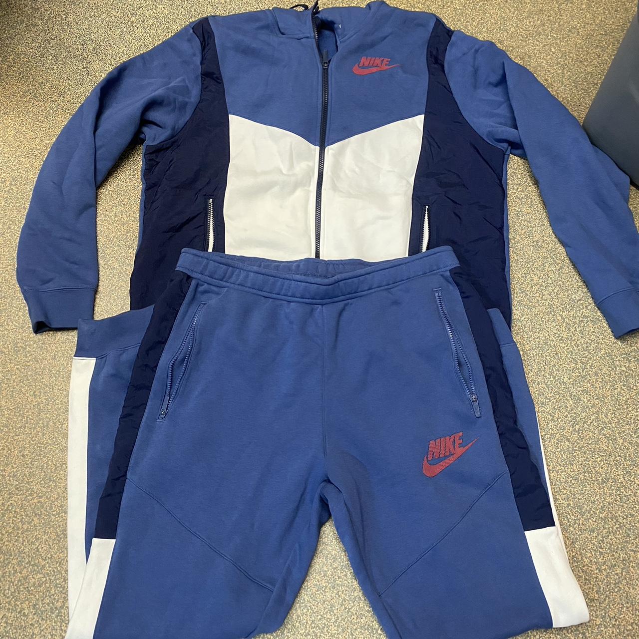 Blue and deals white nike jumpsuit