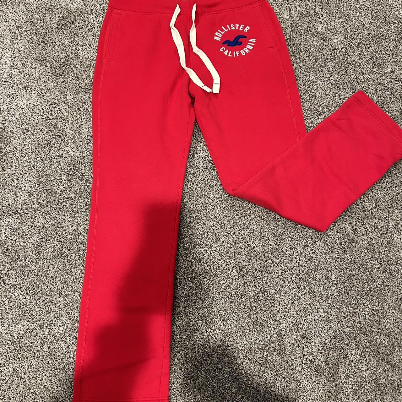 Red hollister sweatpants online