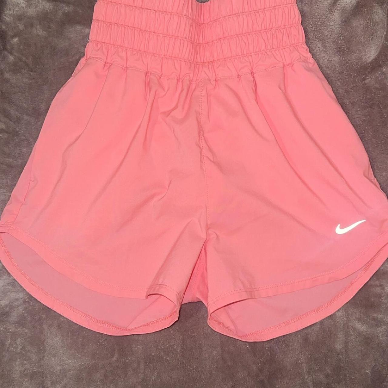 pink nike just do it shorts