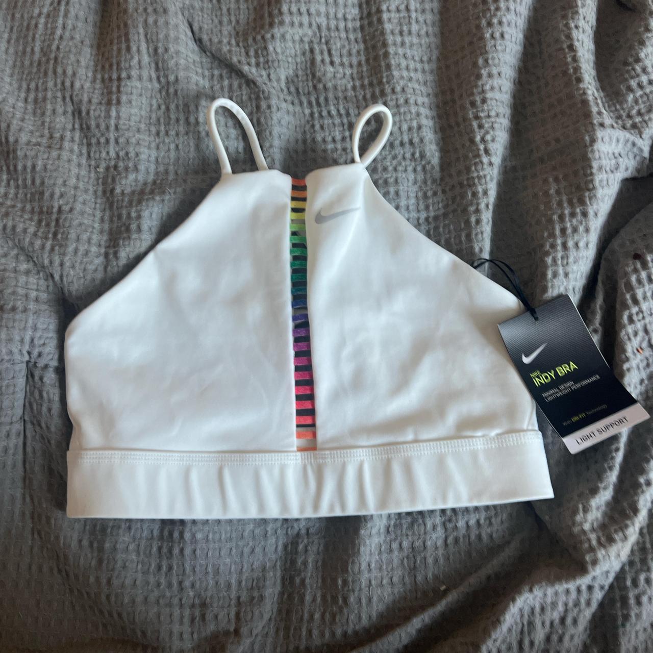 rainbow nike bra