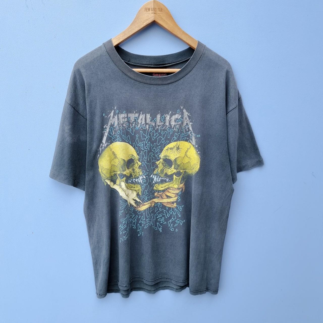 Vintage 90s Metallica Pushead Single Stitch Band T... - Depop